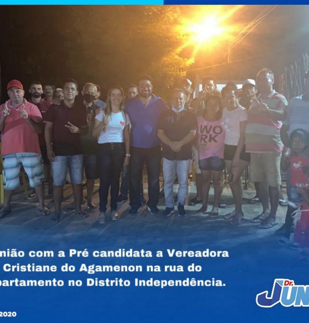 CRISTIANE DO AGAMENON REALIZA GRANDE REUNIÃO NO BAIRRO DE INDEPENDÊNCIA