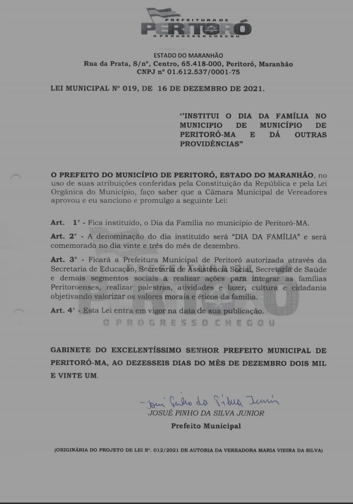 Com a vigência da lei, o município poderá promover debates e palestras sobre a importância da estrutura familiar